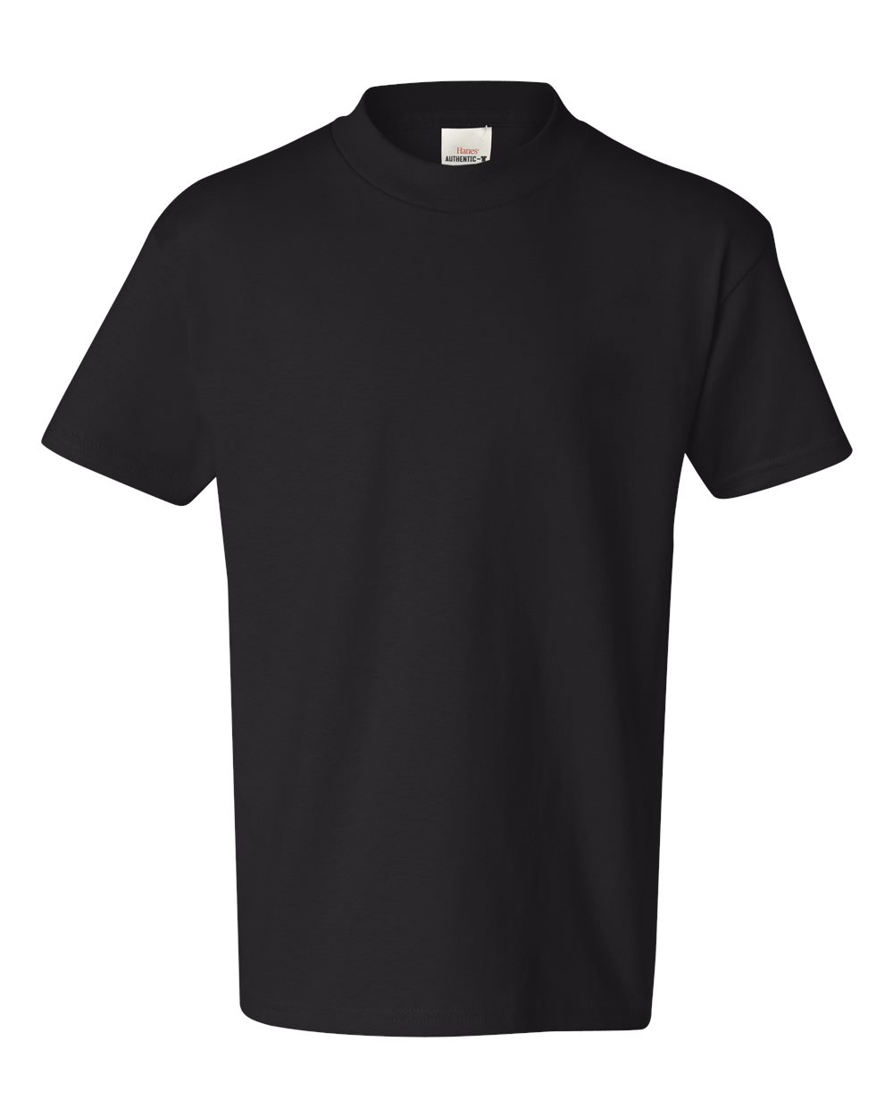 Hanes Youth Authentic T-Shirt. 5450 - Black