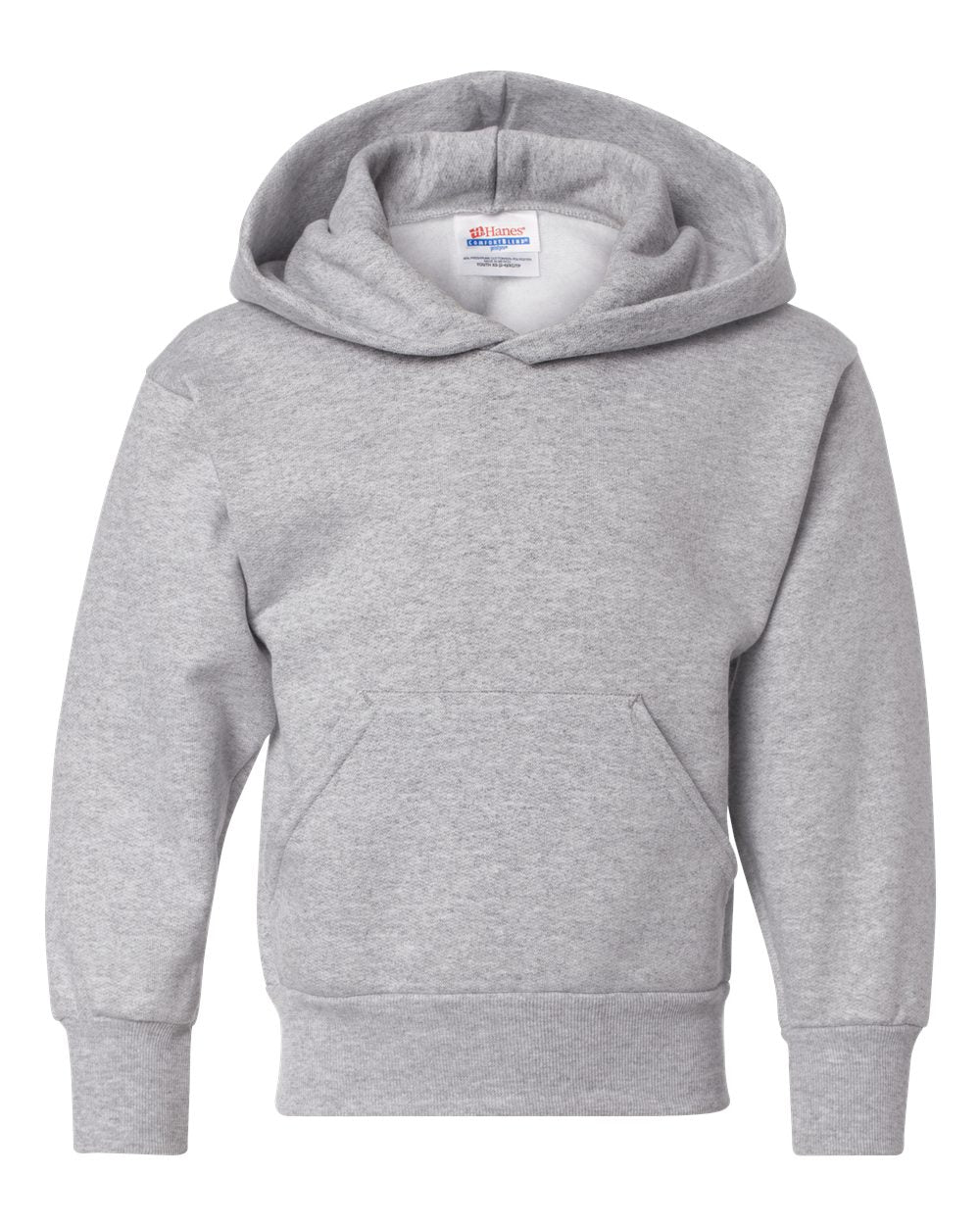 Hanes Youth EcoSmart® Hooded Sweatshirt. P473 - Light Steel