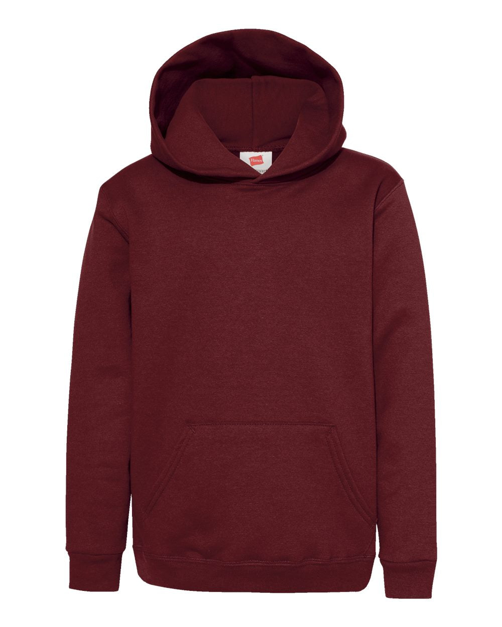 Hanes Youth EcoSmart® Hooded Sweatshirt. P473 - Maroon