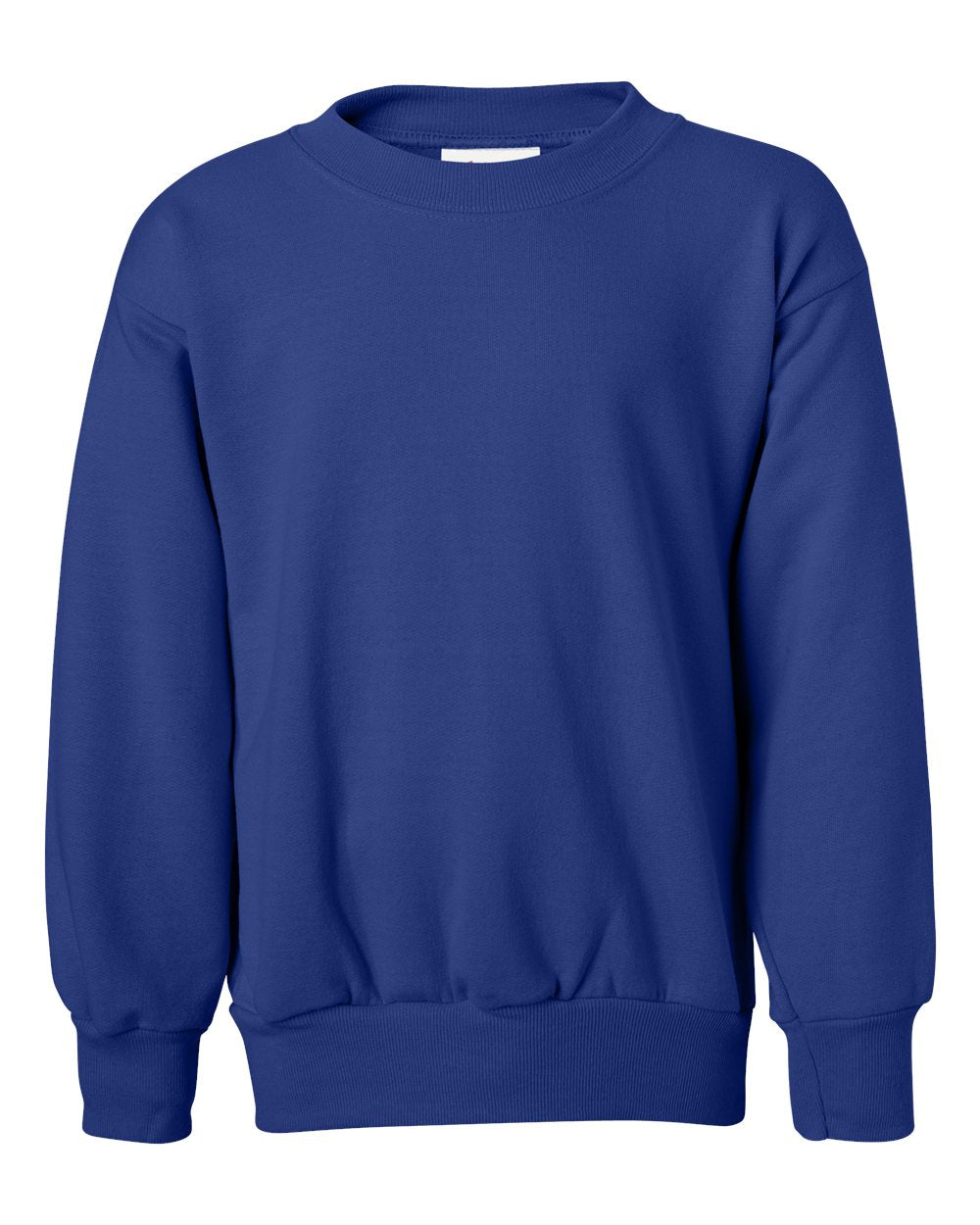 Hanes Youth EcoSmart® Crewneck Sweatshirt. P360 - Deep Royal