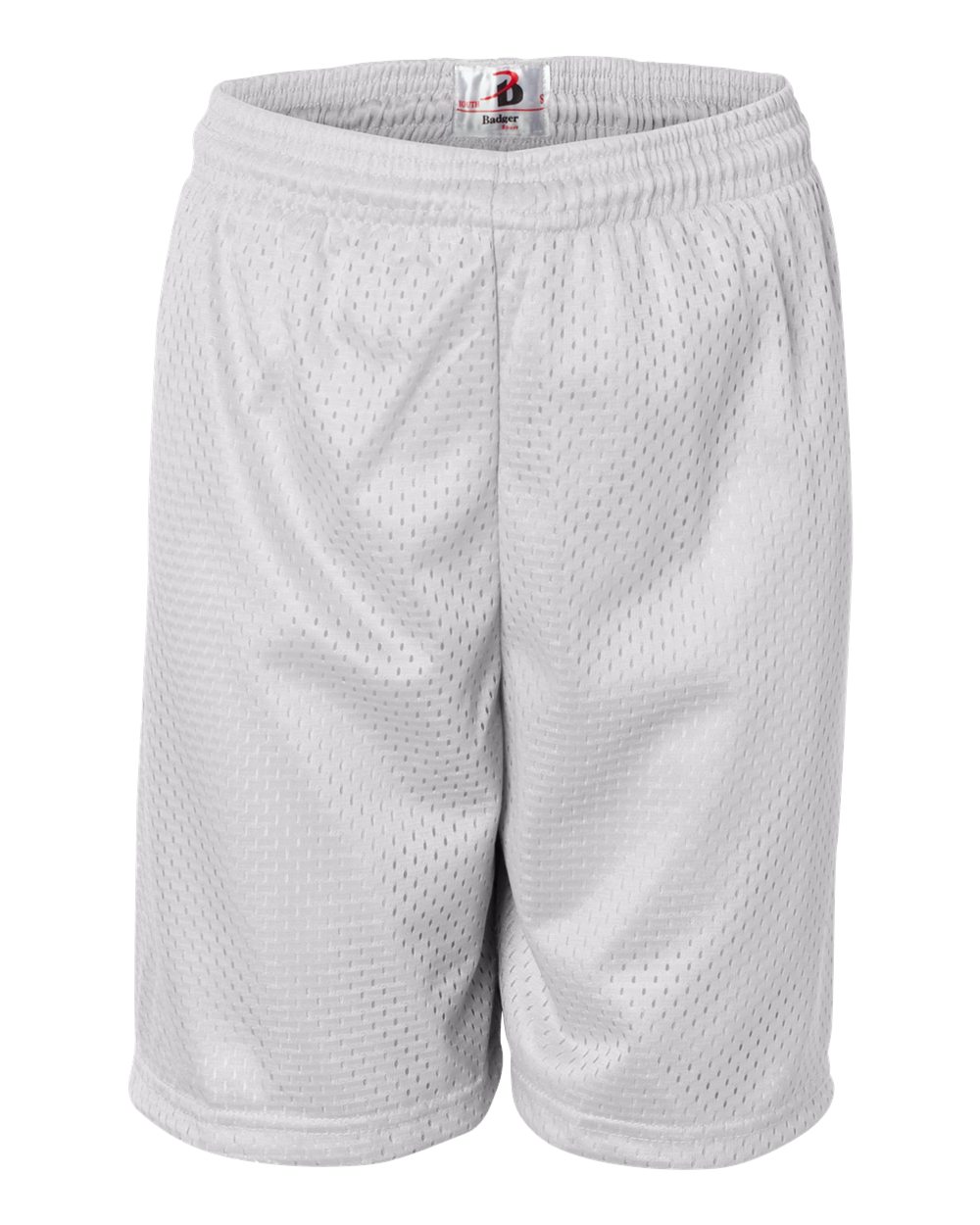 Badger Youth Pro Mesh 6" Shorts. 2207 - White