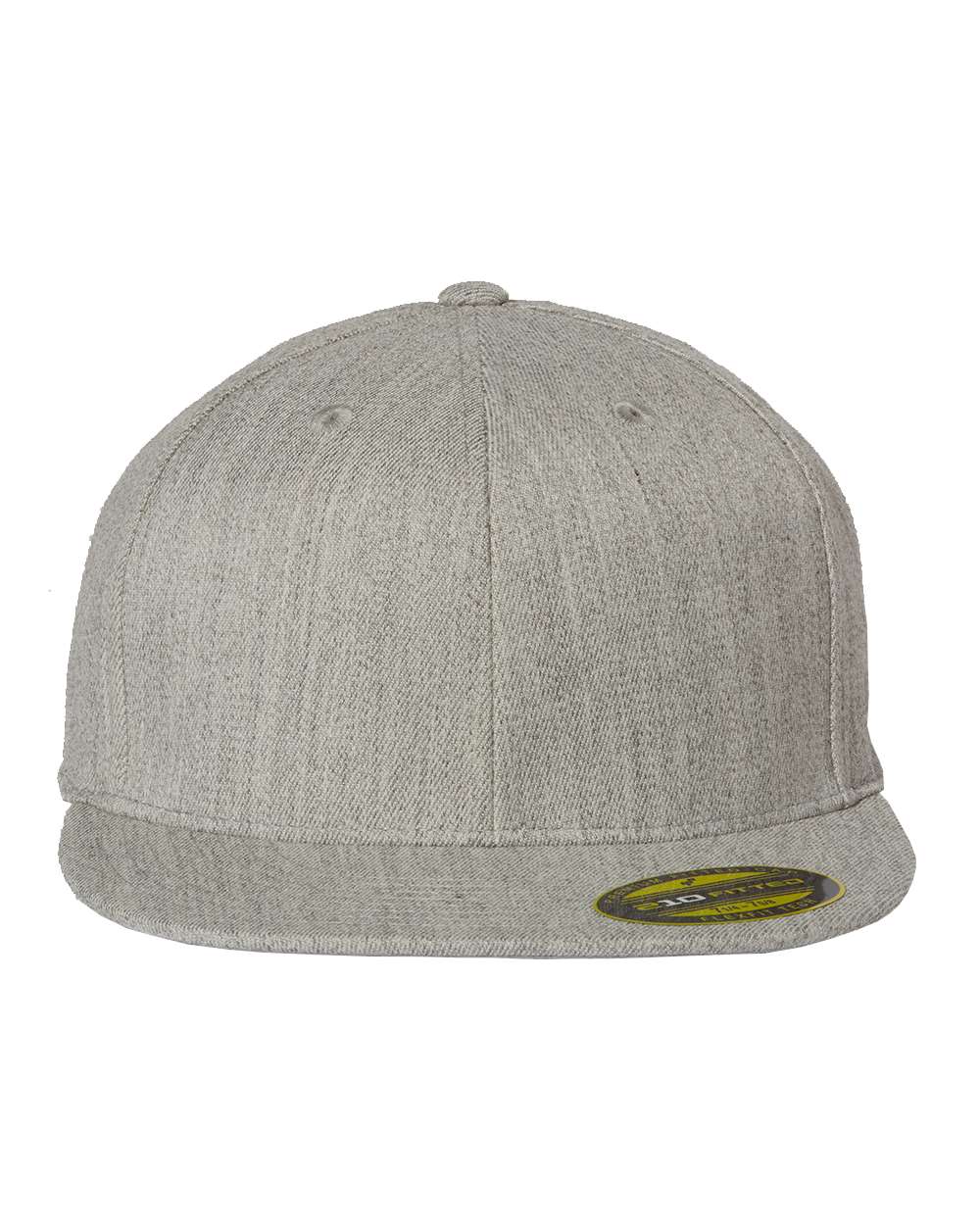 Flexfit 210® Flat Bill Cap. 6210FF - Heather Grey
