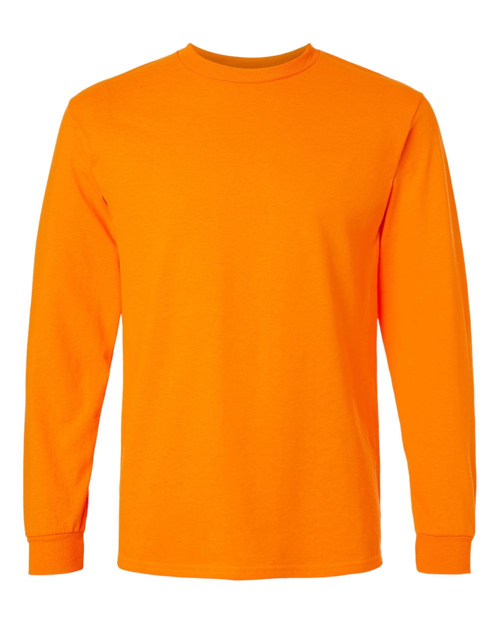 Gildan Unisex Ultra Cotton® Long Sleeve T-Shirt. 2400 - Safety Orange