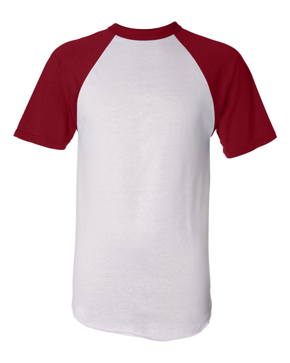 Augusta Sportswear Unisex Raglan Baseball Jersey. 423 - White/ Red