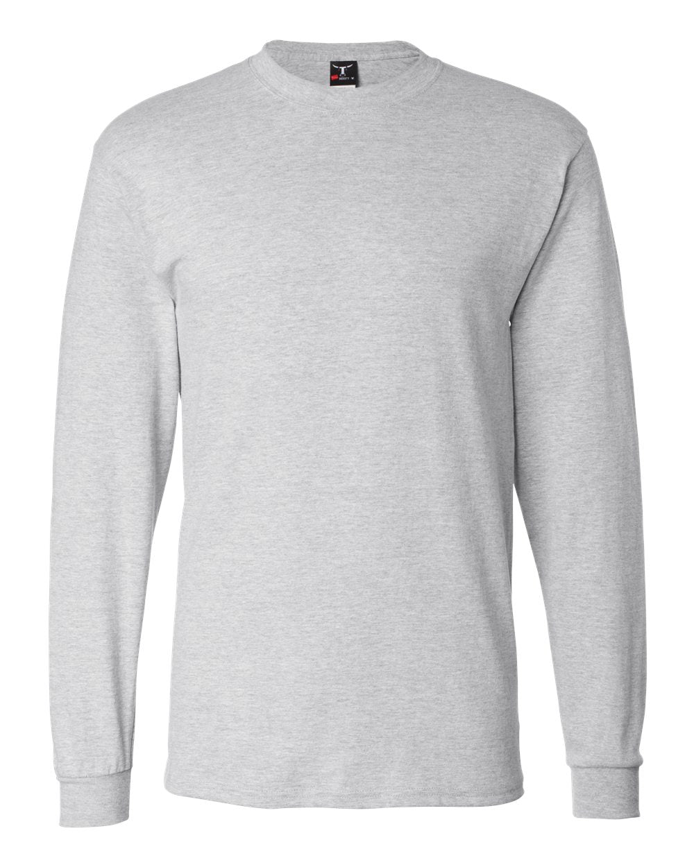 Hanes Unisex Beefy-T® Long Sleeve T-Shirt. 5186 - Ash