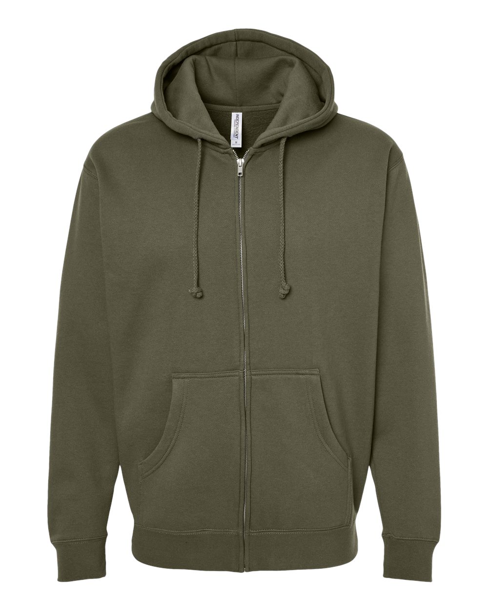 Independent Trading Co. Unisex Heavyweight Full-Zip Hooded Sweatshirt. IND4000Z - Army