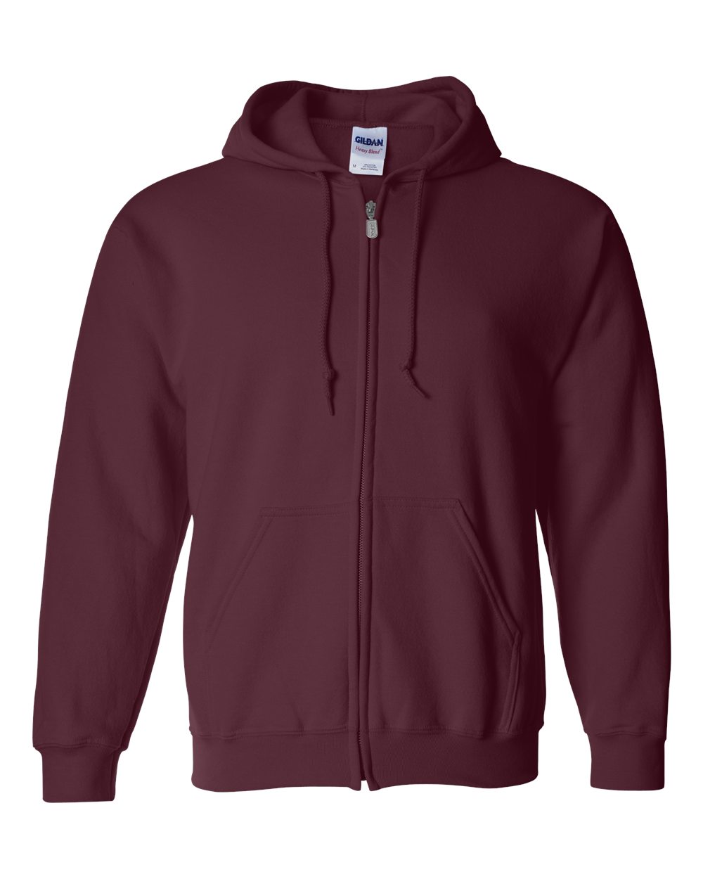 Gildan Unisex Heavy Blend™ Full-Zip Hooded Sweatshirt. 18600 - Maroon