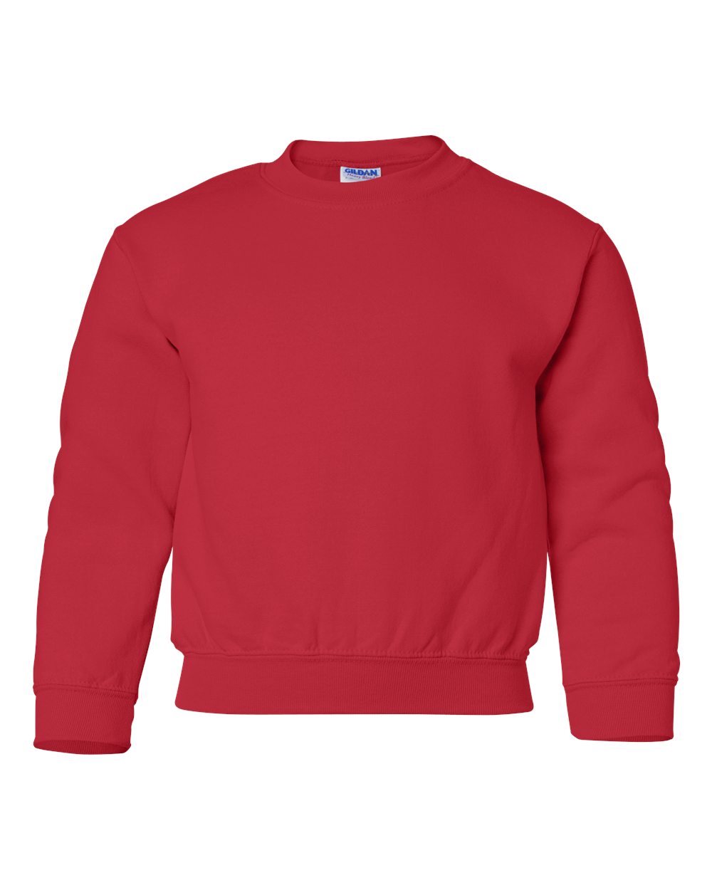 Gildan Youth Heavy Blend™ Crewneck Sweatshirt. 18000B - Red