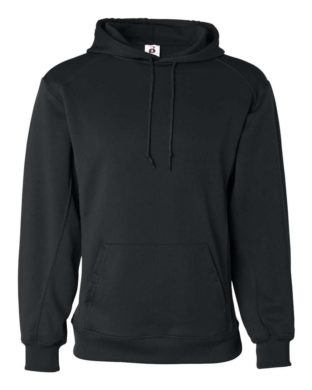 Badger Men's Performance Fleece Hooded Sweatshirt. 1454 - Black