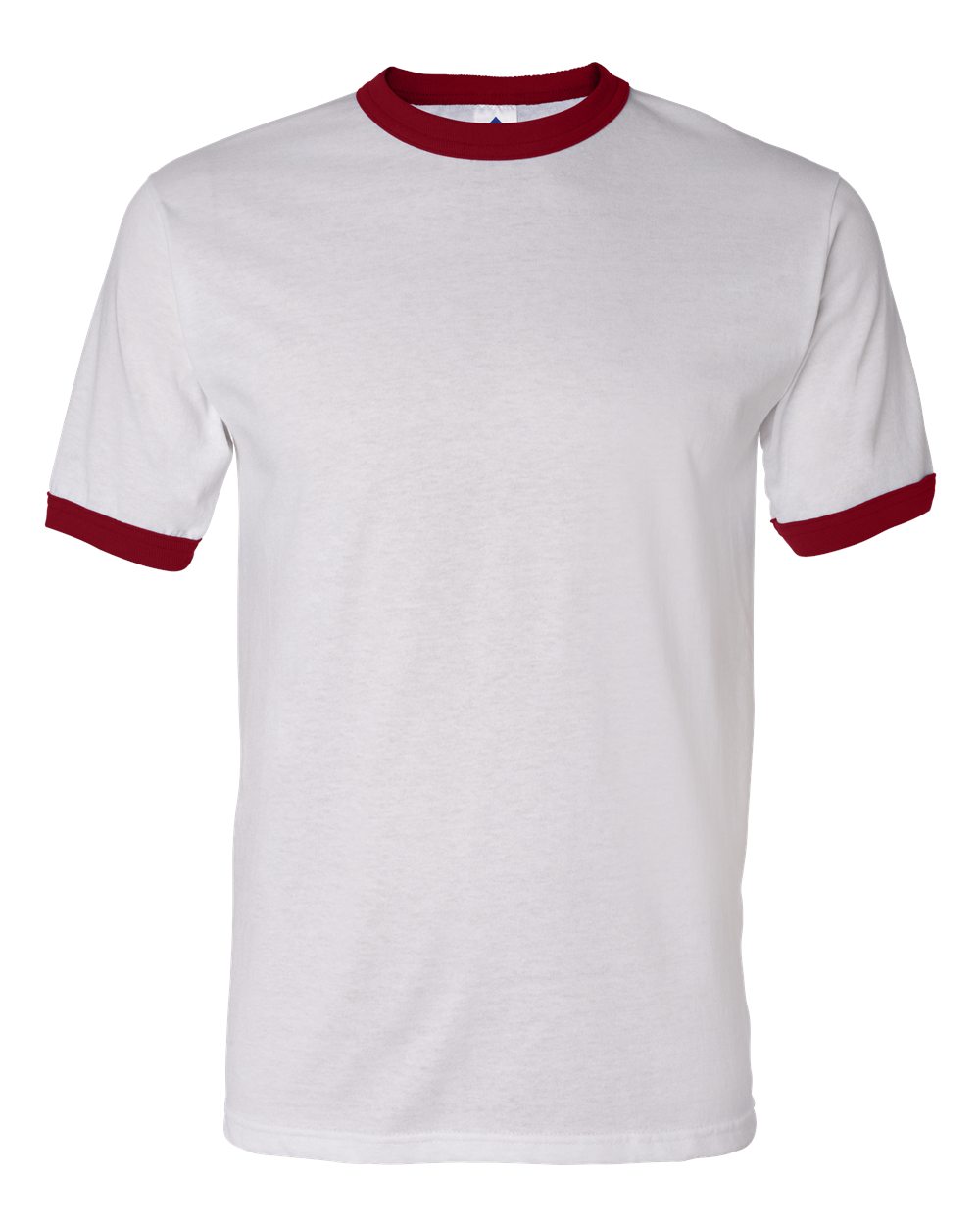Augusta Sportswear Unisex 50/50 Ringer T-Shirt. 710 - White/ Red