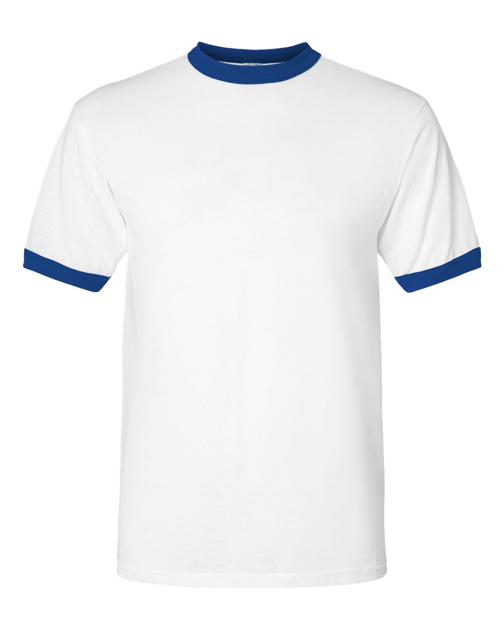 Augusta Sportswear Unisex 50/50 Ringer T-Shirt. 710 - White/ Royal