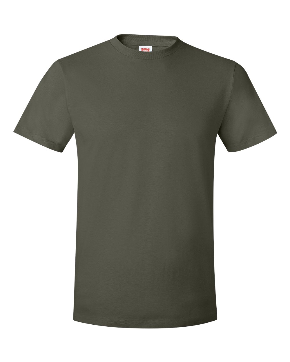 Hanes Unisex Perfect-T T-Shirt. 4980 - Fatigue Green