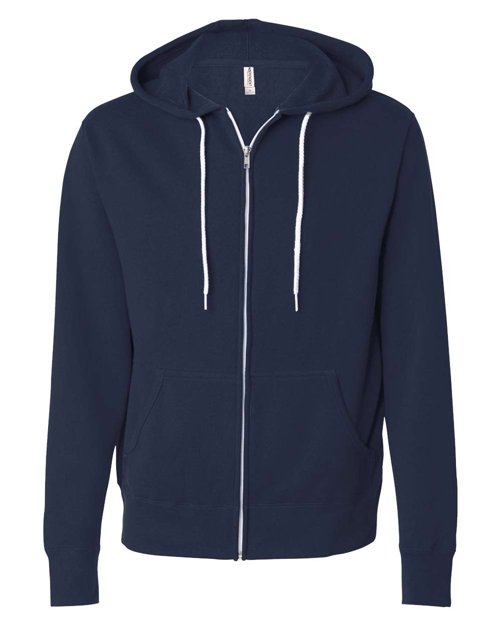 Independent Trading Co. Unisex Lightweight Full-Zip Hooded Sweatshirt. AFX90UNZ - Classic Navy