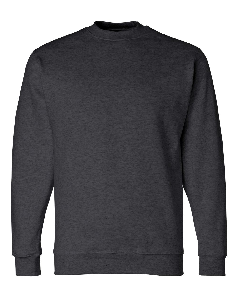 Bayside Unisex USA-Made Crewneck Sweatshirt. 1102 - Charcoal Heather