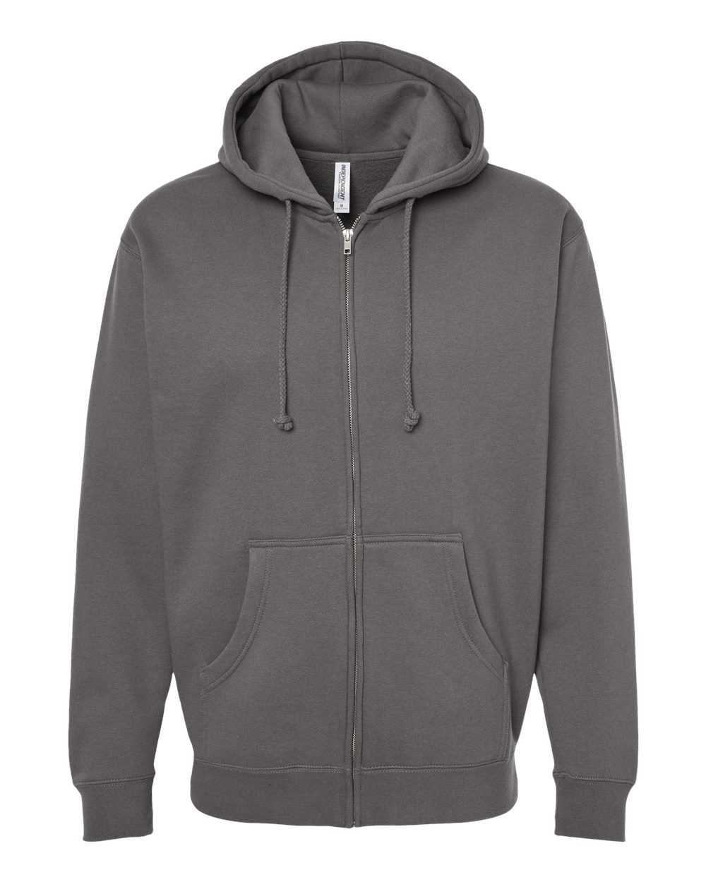 Independent Trading Co. Unisex Heavyweight Full-Zip Hooded Sweatshirt. IND4000Z - Solid Charcoal