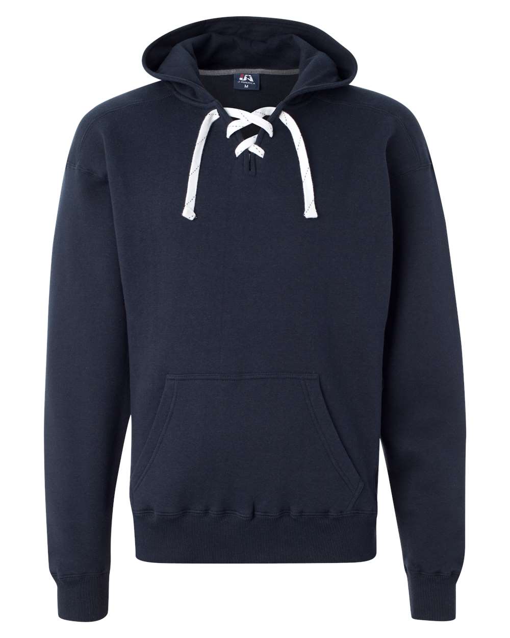J. America Men's Sport Lace Hooded Sweatshirt. 8830 - Navy