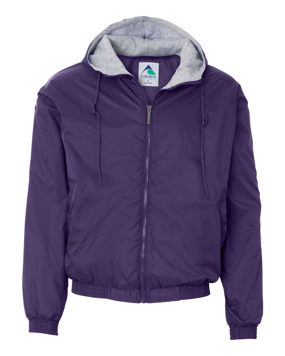 Augusta Sportswear Unisex Fleece Lined Hooded Jacket. 3280 - Purple