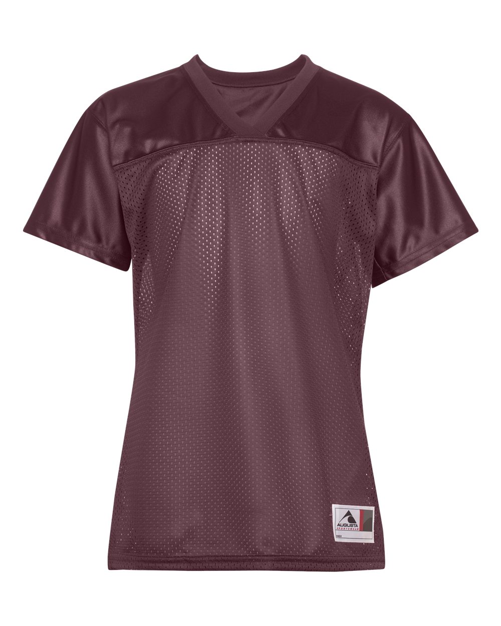 Augusta Sportswear Women's Junior Fit Stadium Replica Football Jersey. 250 - Maroon