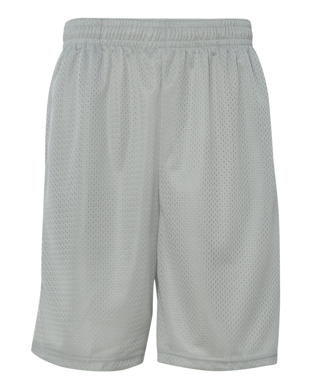 Badger Men's Pro Mesh 9" Shorts with Pockets. 7219 - Silver