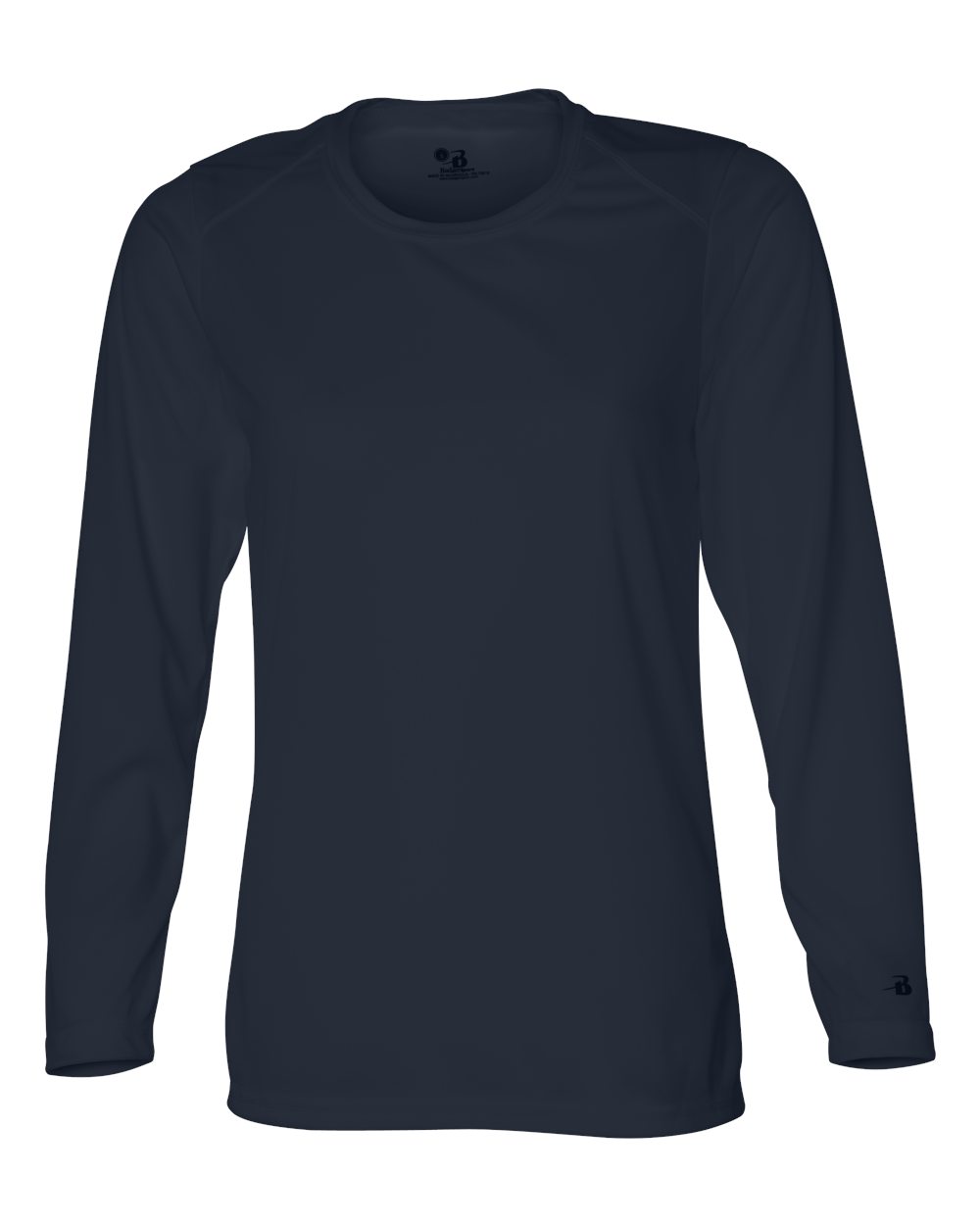 Badger Women's B-Core Long Sleeve T-Shirt. 4164 - Navy