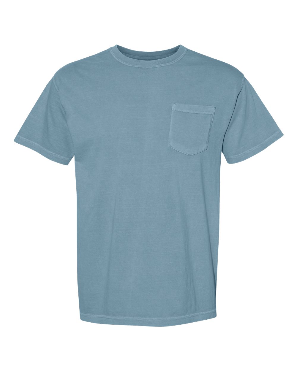 Comfort Colors Unisex Garment-Dyed Heavyweight Pocket T-Shirt. 6030 - Ice Blue