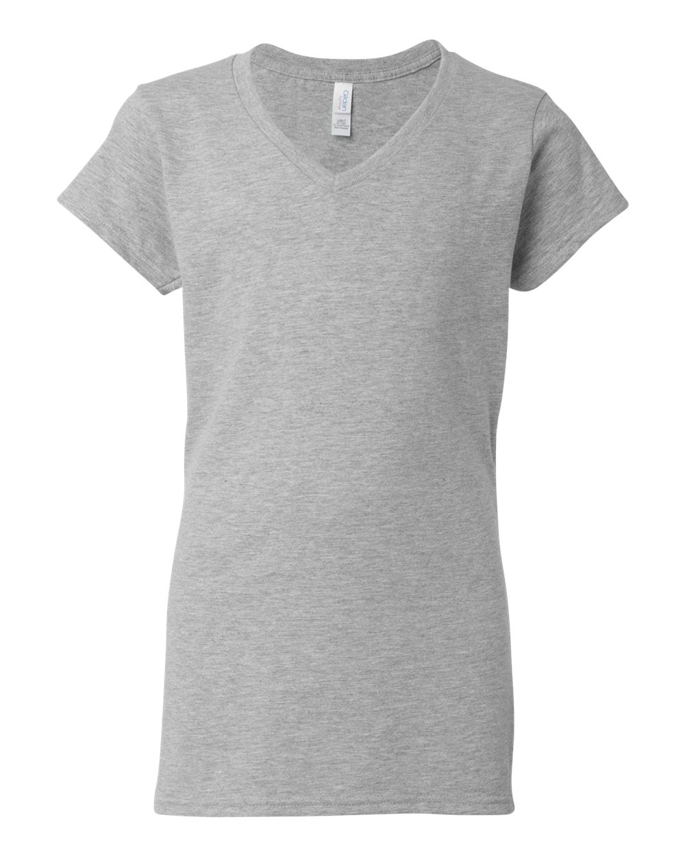 Gildan Women's Softstyle® V-Neck T-Shirt. 64V00L - Sport Grey