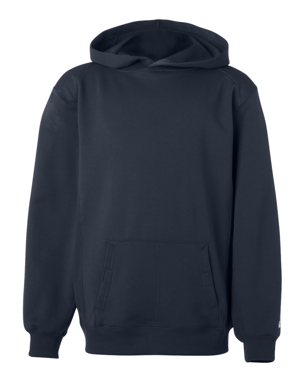 Badger Youth Performance Fleece Hooded Sweatshirt. 2454 - Navy