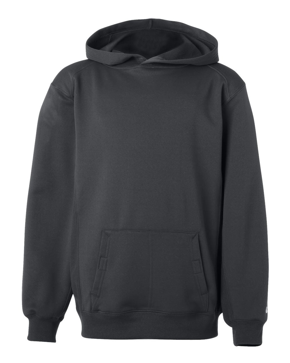 Badger Youth Performance Fleece Hooded Sweatshirt. 2454 - Graphite