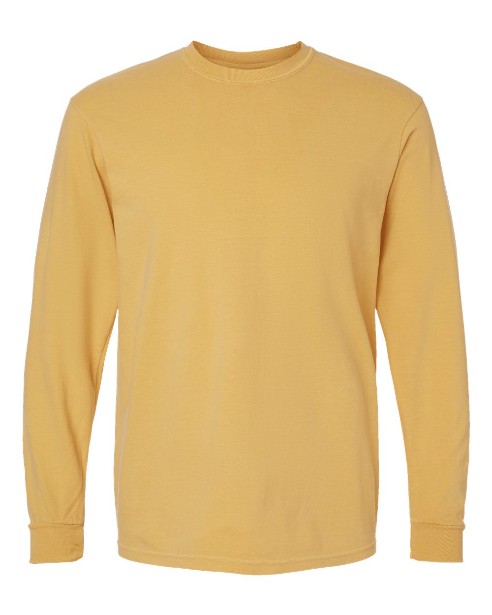 Comfort Colors Unisex Garment-Dyed Heavyweight Long Sleeve T-Shirt. 6014 - Mustard