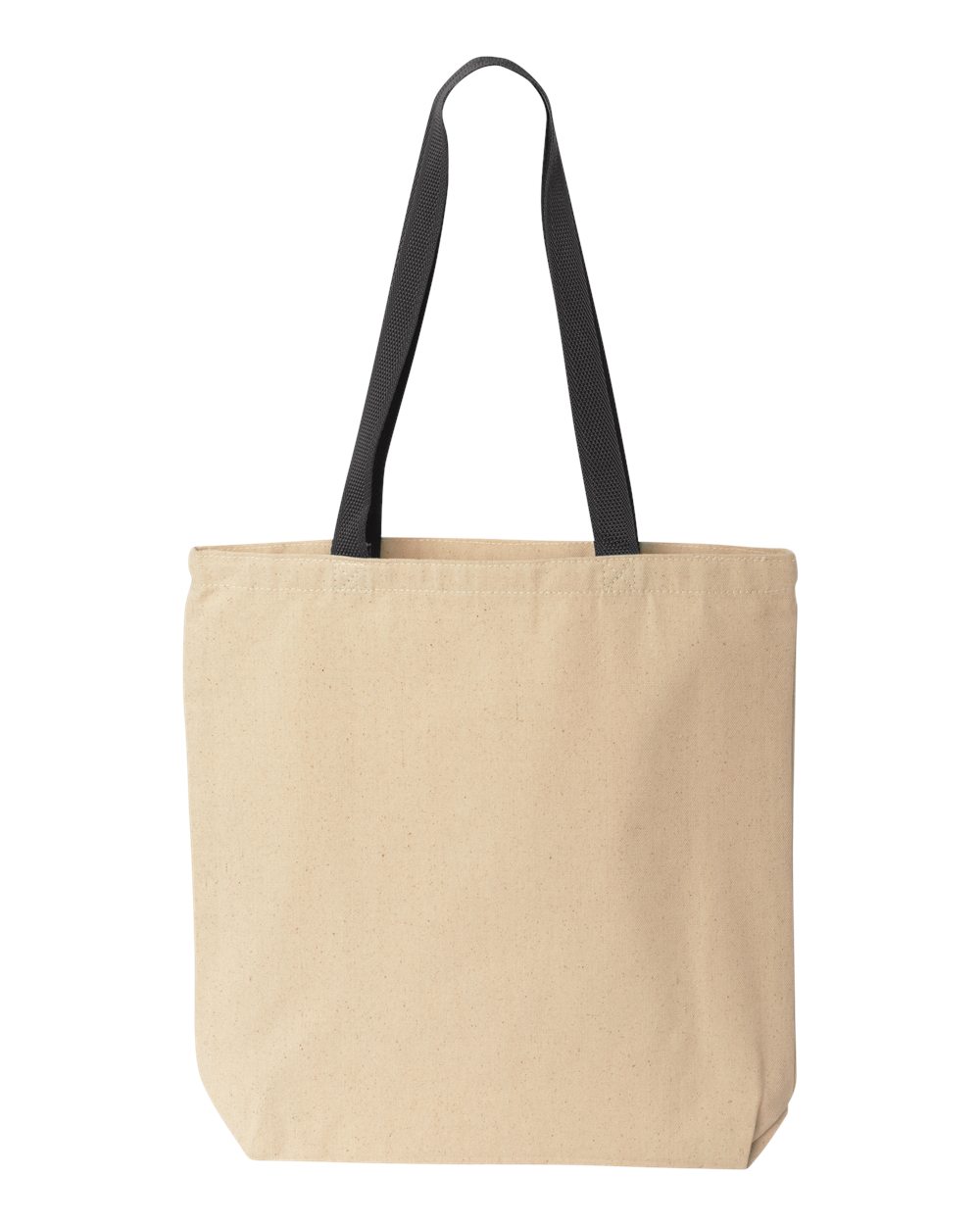 Liberty Bags Natural Tote with Contrast-Color Handles. 8868 - Natural/ Black