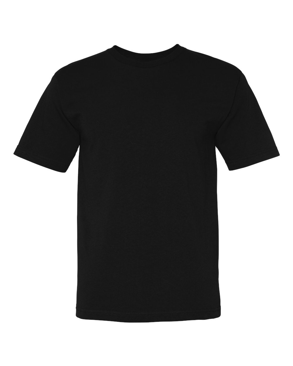 Bayside Unisex USA-Made Midweight T-Shirt. 5040 - Black