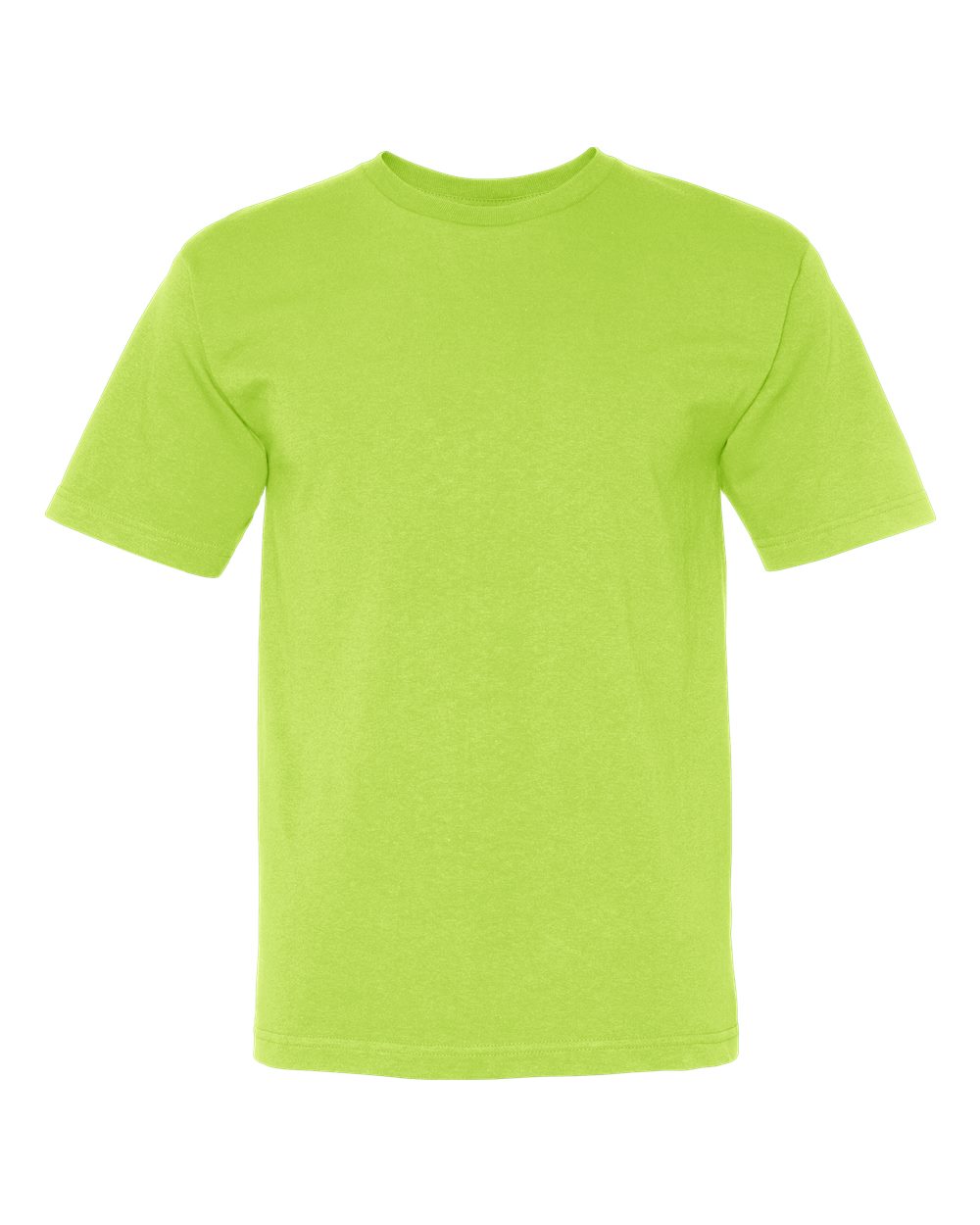 Bayside Unisex USA-Made Midweight T-Shirt. 5040 - Lime Green