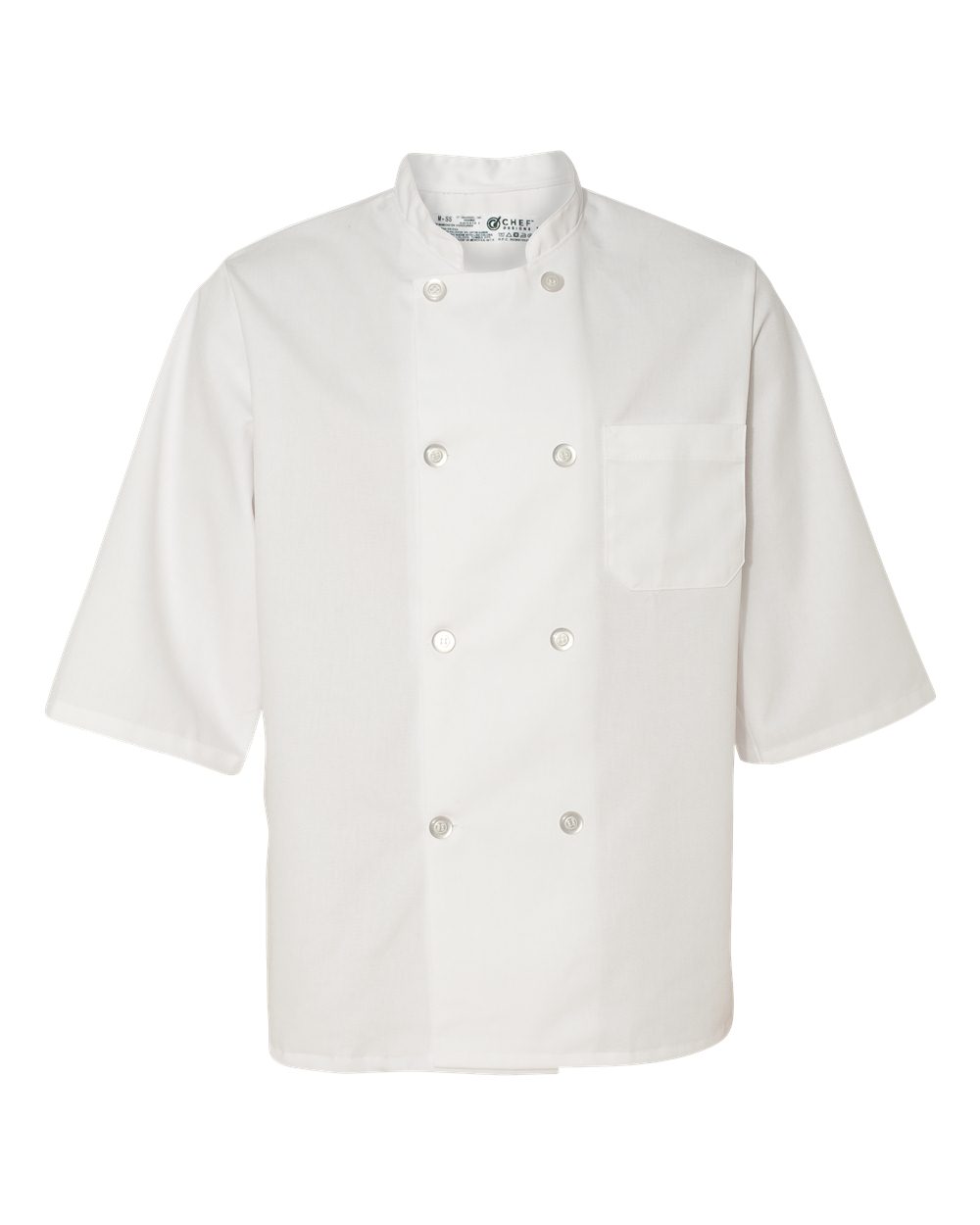 Chef Designs Half Sleeve Chef Coat. 0404 - White