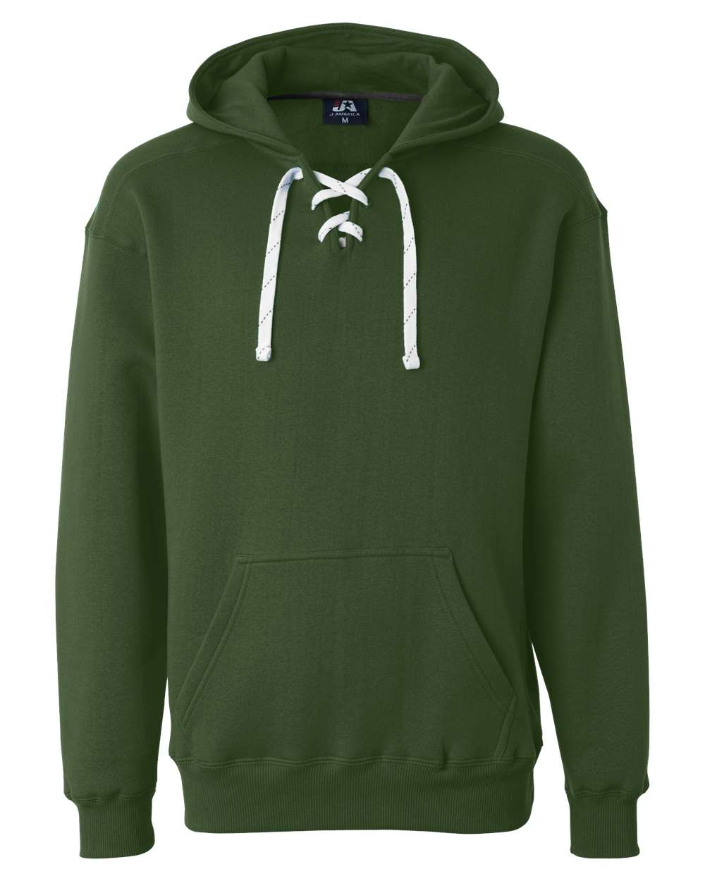 J. America Men's Sport Lace Hooded Sweatshirt. 8830 - Forest