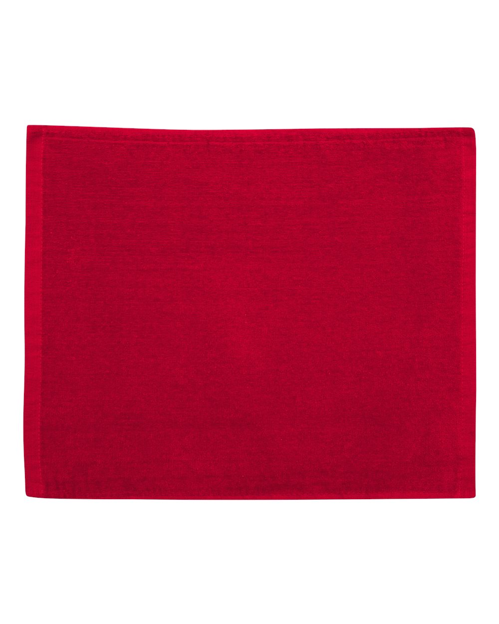 Carmel Towel Company Velour Hemmed Towel. C1518 - Red