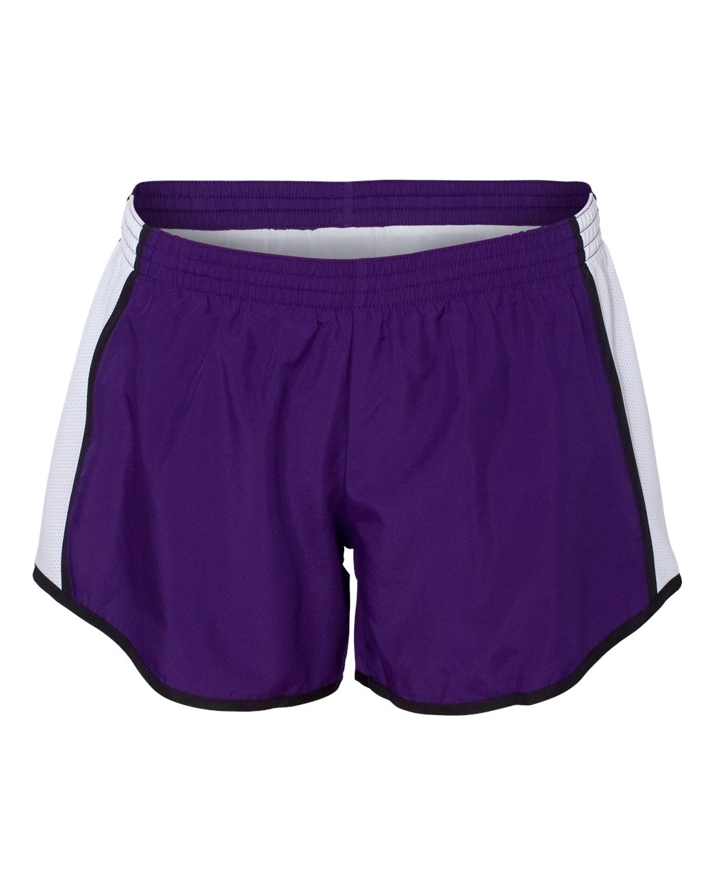 Augusta Sportswear Women's Pulse Team Running Shorts. 1265 - Purple/ White/ Black