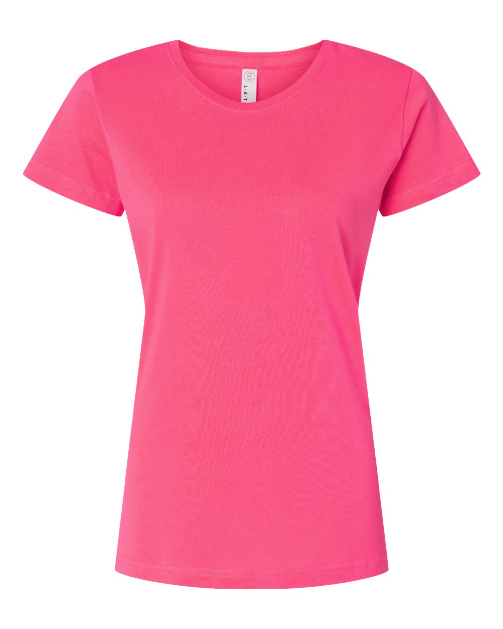 LAT Women's Fine Jersey Tee. 3516 - Hot Pink