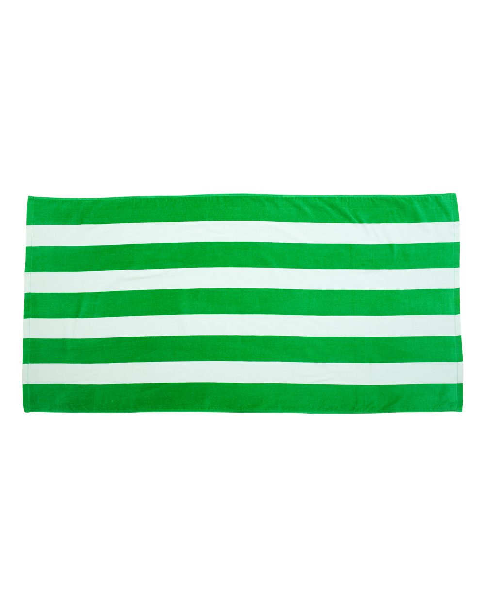 Carmel Towel Company Cabana Stripe Velour Beach Towel. C3060S - Kelly