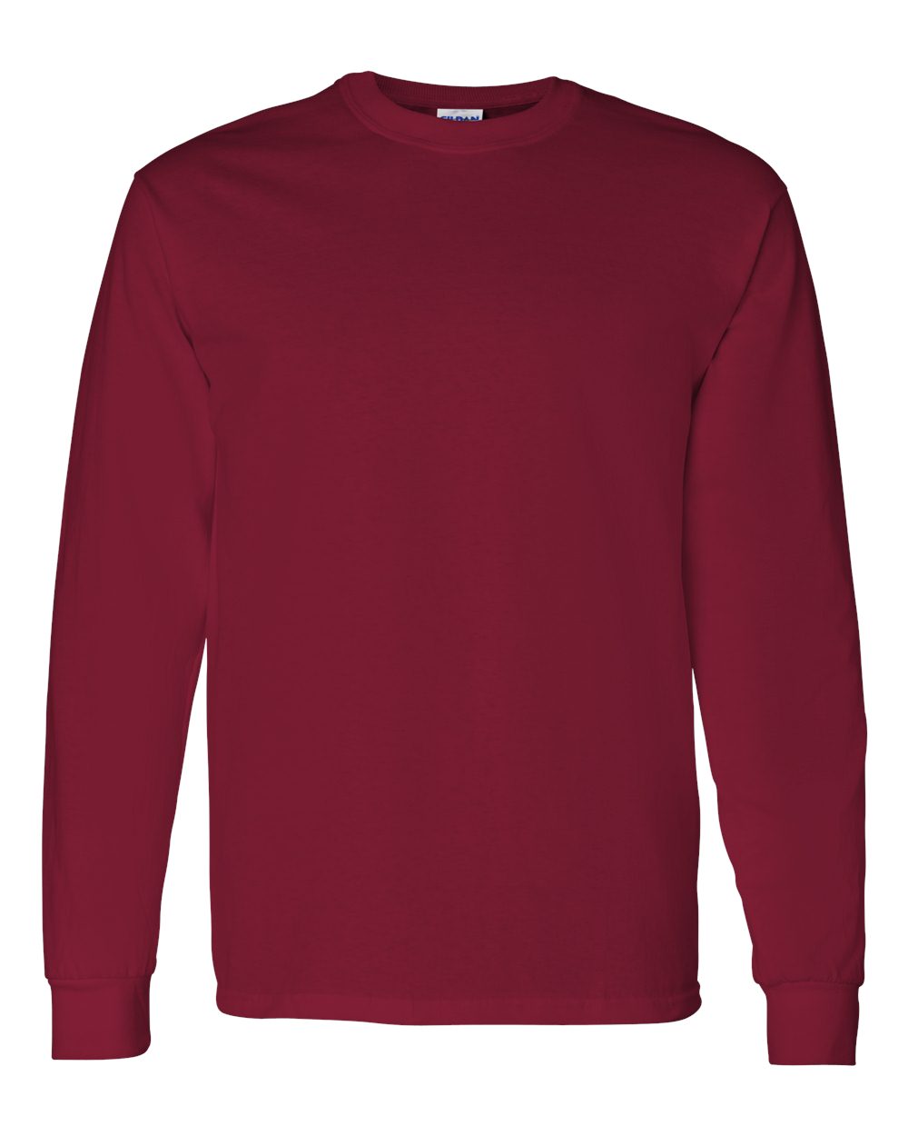 Gildan Unisex Heavy Cotton™ Long Sleeve T-Shirt. 5400 - Cardinal Red