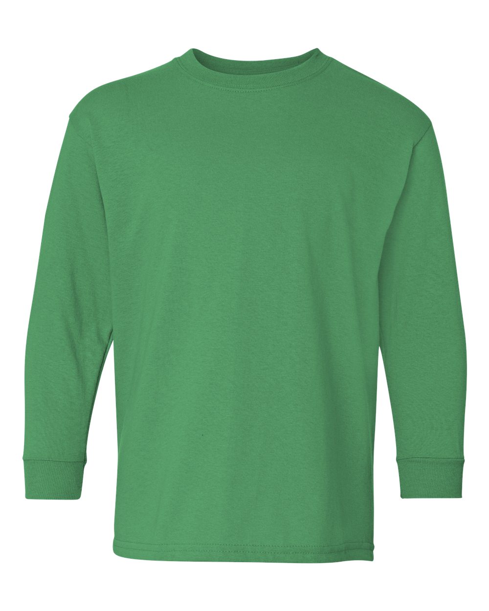 Gildan Youth Heavy Cotton™ Long Sleeve T-Shirt. 5400B - Irish Green