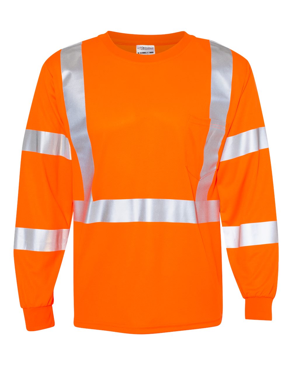 Kishigo Unisex Long Sleeve Class 3 T-Shirt. 9145-9146 - Orange