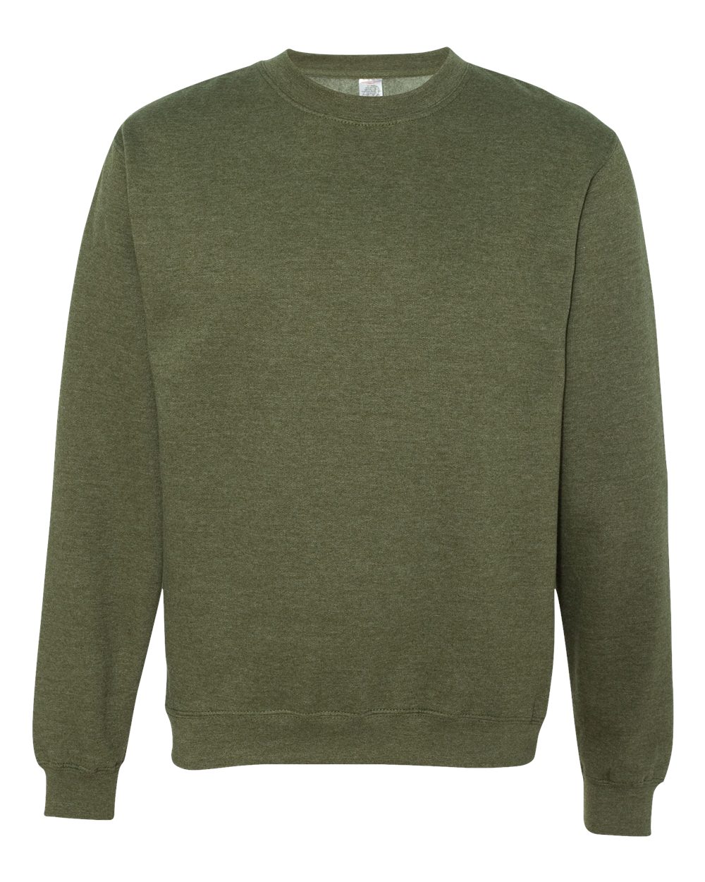 Independent Trading Co. Unisex Midweight Crewneck Sweatshirt. SS3000 - Army Heather