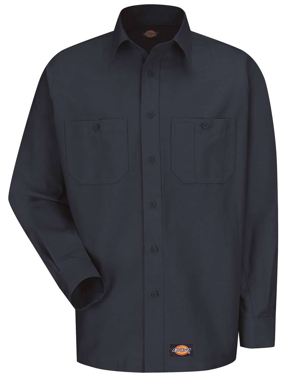 Dickies Men's Tall Long Sleeve Work Shirt. WS10T - Navy