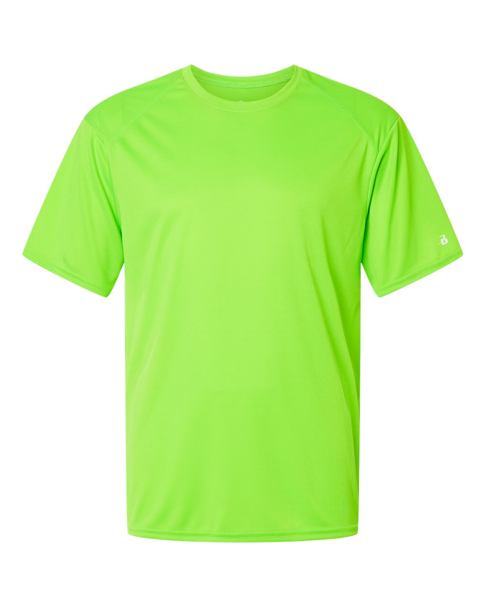 Badger Men's B-Core Sport Shoulders T-Shirt. 4120 - Lime