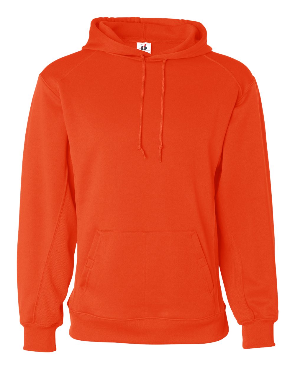 Badger Men's Performance Fleece Hooded Sweatshirt. 1454 - Burnt Orange