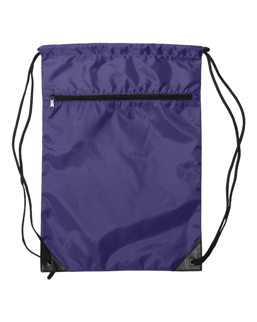 Liberty Bags Zippered Drawstring Backpack. 8888 - Purple