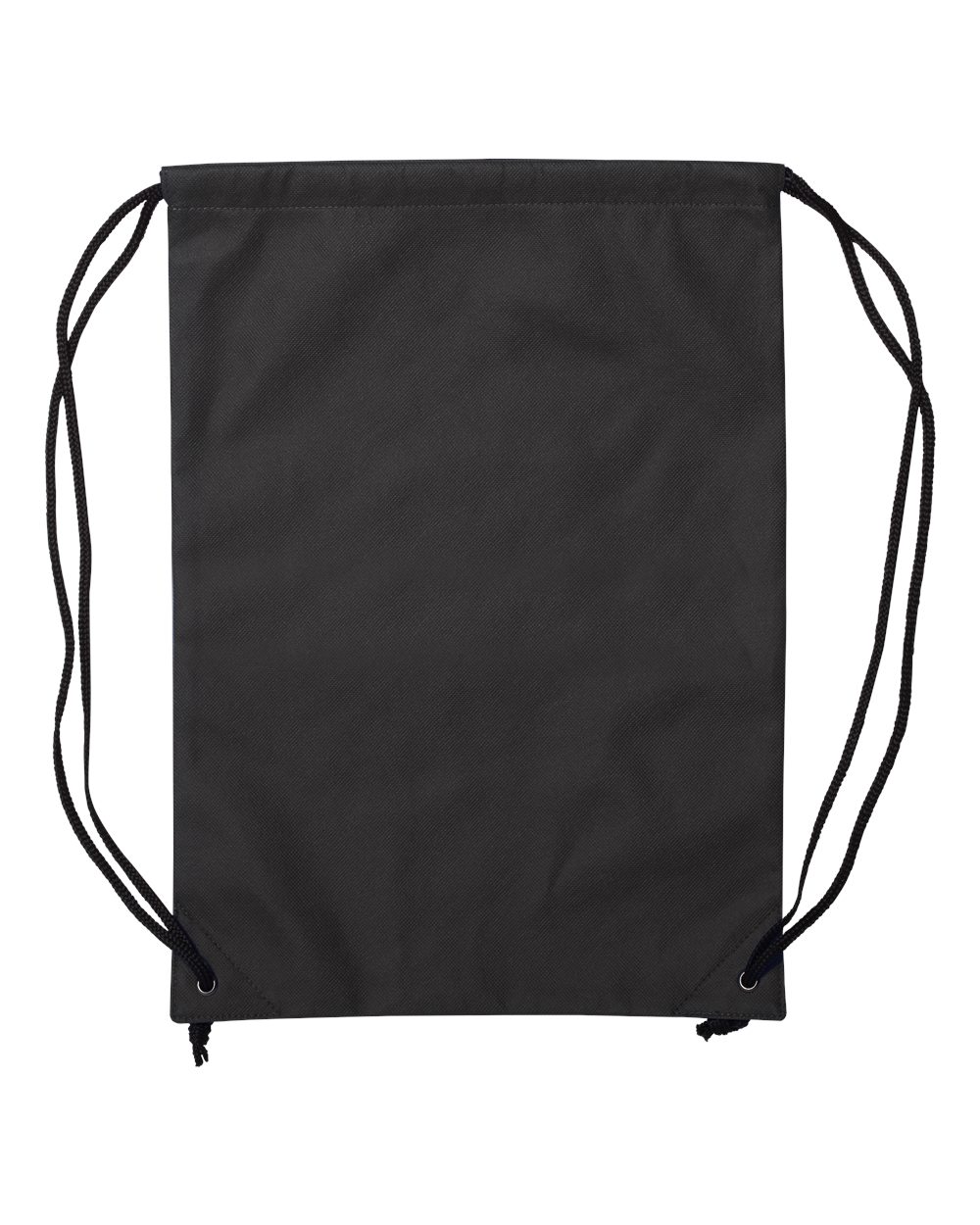 Liberty Bags Non-Woven Drawstring Backpack. A136 - Black
