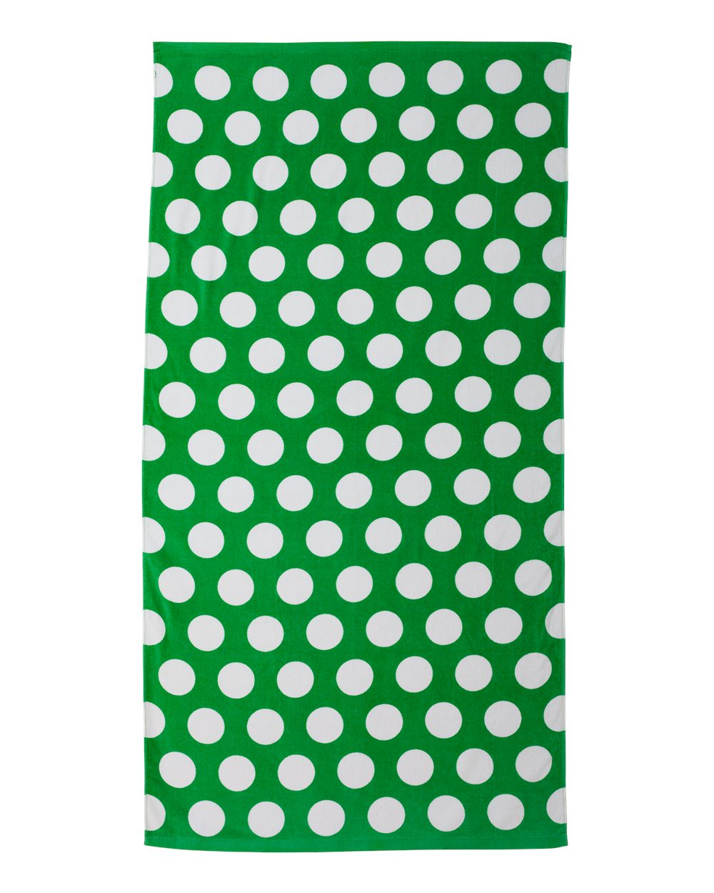 Carmel Towel Company Polka Dot Velour Beach Towel. C3060P - Kelly