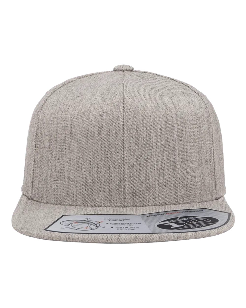 Flexfit 110® Snapback Cap. 110F - Heather Grey