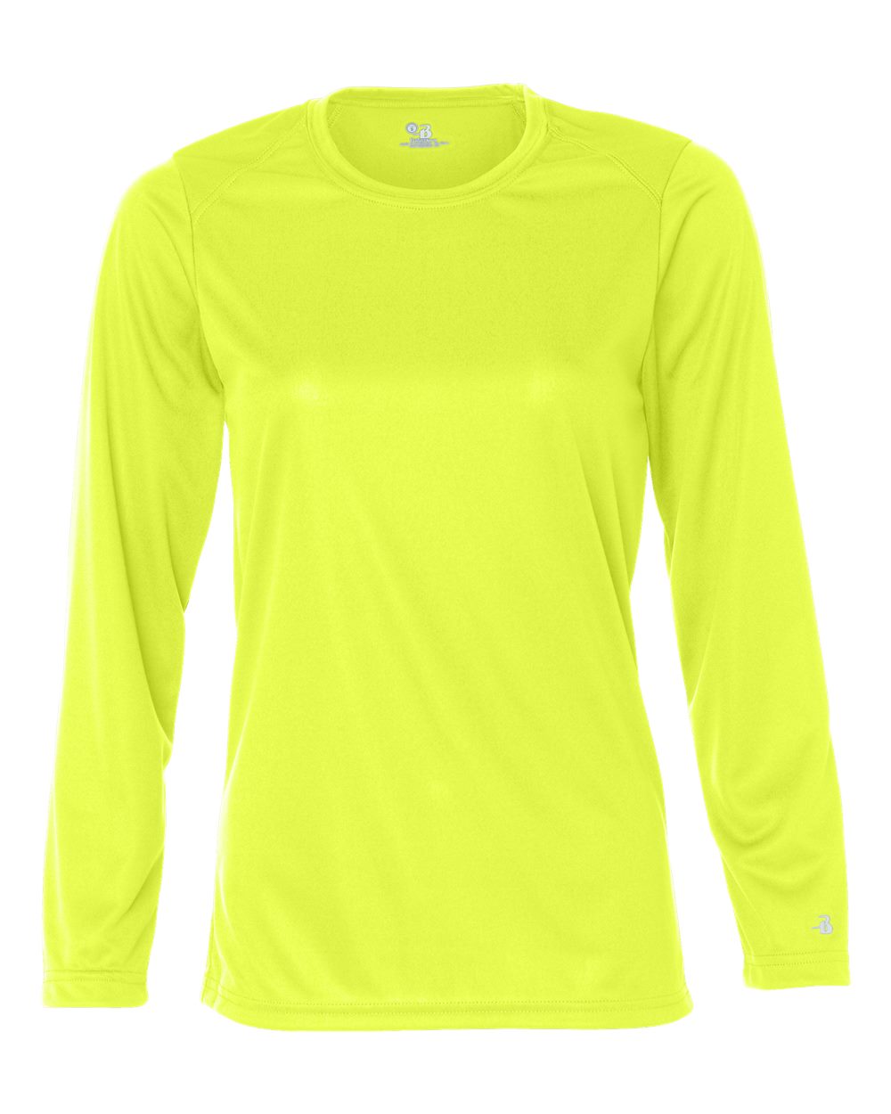 Badger Women's B-Core Long Sleeve T-Shirt. 4164 - Safety Yellow